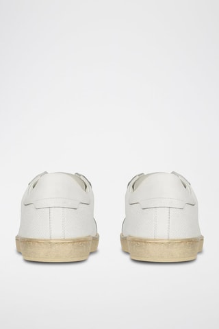 Baskets en cuir SL-39 Low Top Aged - Blanc