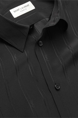 Chemise en soie Short Sleeve - Noir