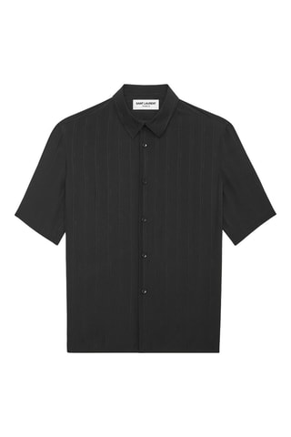 Chemise en soie Short Sleeve - Noir