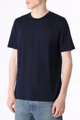 T-shirt en laine YSL Logo - Indigo