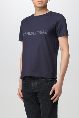 T-shirt Reverse Logo - Bleu