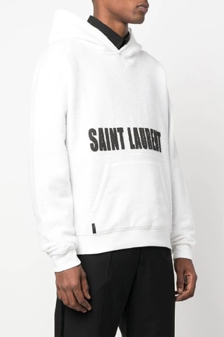 Sweat à capuche Bold Logo - Blanc