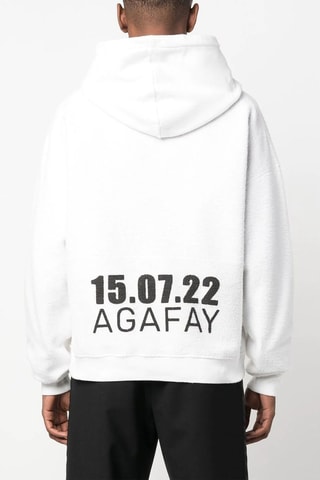 Sweat à capuche Bold Logo - Blanc
