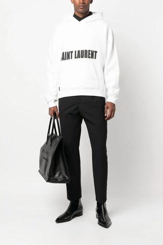 Sweat à capuche Bold Logo - Blanc