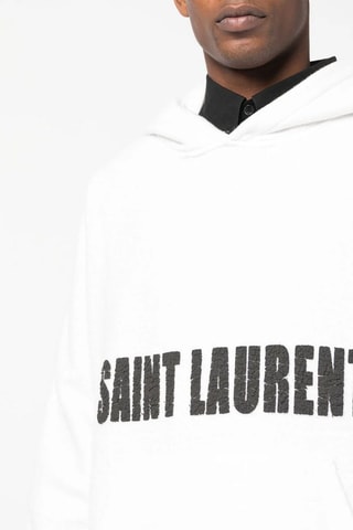 Sweat à capuche Bold Logo - Blanc