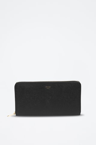 Compagnon en cuir de veau - Noir - Céline