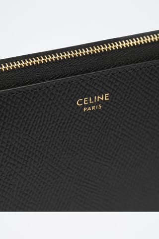 Compagnon en cuir de veau - Noir - Céline