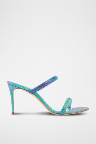 Sandales à talons en cuir - Bleu - Casadei