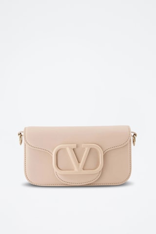 Sac bandoulière en cuir - Rose poudré - Valentino