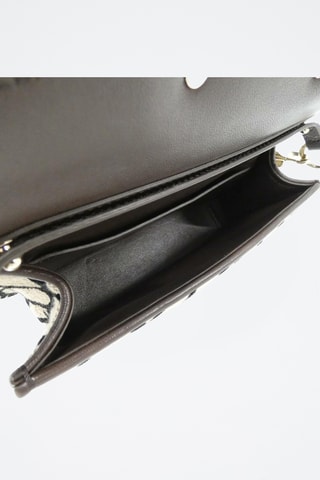 Sac porté épaule en cuir - Noir et beige - Valentino