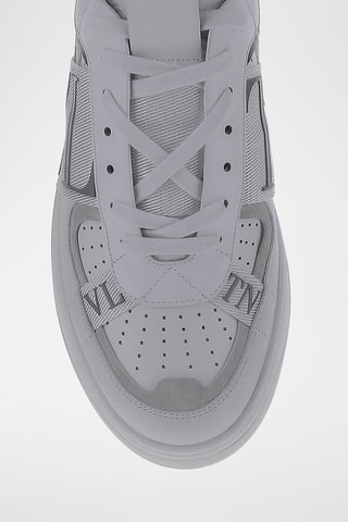 Baskets en cuir - Gris clair - Valentino