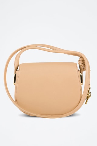 Mini sac bandoulière en cuir de veau - Amande et doré - Bottega Veneta