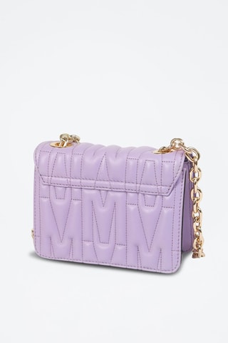 Sac bandoulière en cuir de mouton - Lilas - Moschino