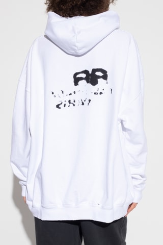 Sweat à capuche - Blanc - Balenciaga