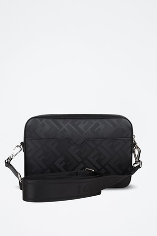 Sac bandoulière en cuir - Noir