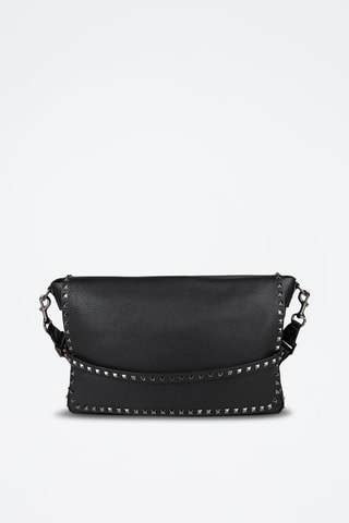 Sac bandoulière en cuir - Noir