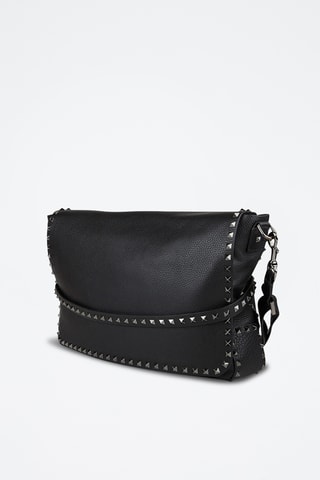 Sac bandoulière en cuir - Noir