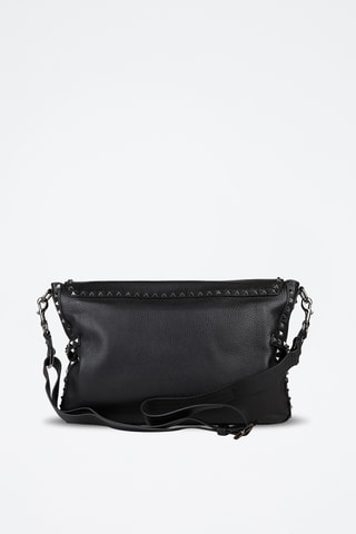 Sac bandoulière en cuir - Noir