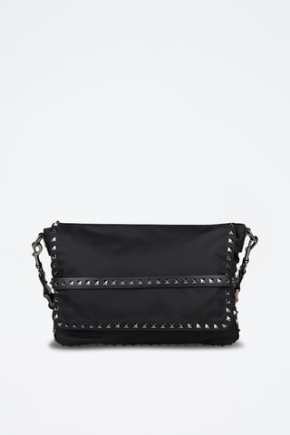 Sac bandoulière en cuir - Noir
