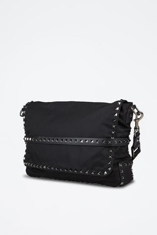 Sac bandoulière en cuir - Noir