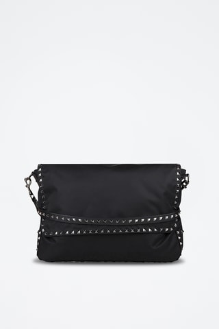 Sac bandoulière en cuir - Noir
