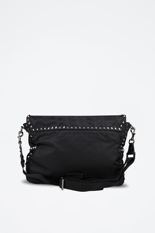 Sac bandoulière en cuir - Noir