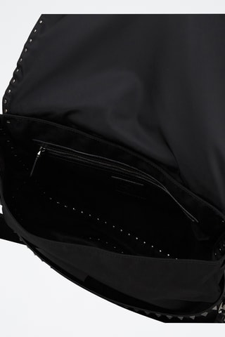 Sac bandoulière en cuir - Noir