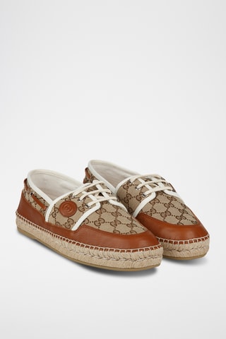 Espadrilles en cuir - Beige