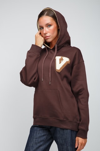 Sweat à capuche - Marron