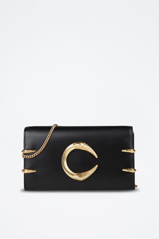 Sac bandoulière en cuir - Noir