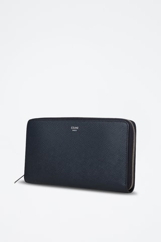 Compagnon en cuir de veau - Bleu marine