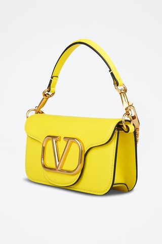 Sac bandoulière en cuir - Jaune