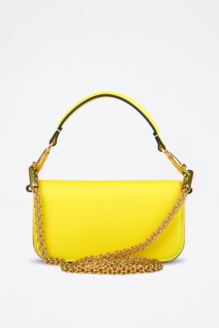 Sac bandoulière en cuir - Jaune