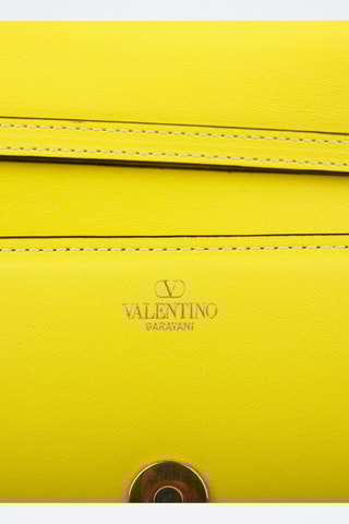 Sac bandoulière en cuir - Jaune