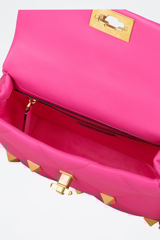Sac bandoulière  en cuir - Rose