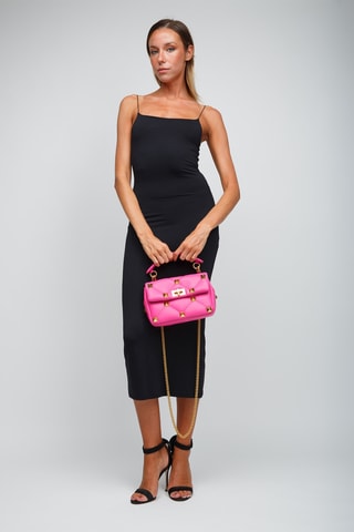Sac bandoulière  en cuir - Rose