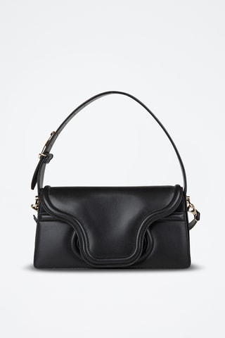 Sac porté épaule en cuir - Noir
