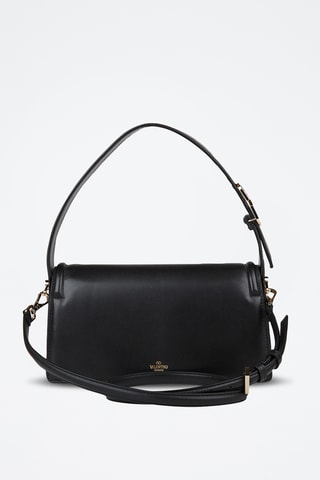 Sac porté épaule en cuir - Noir