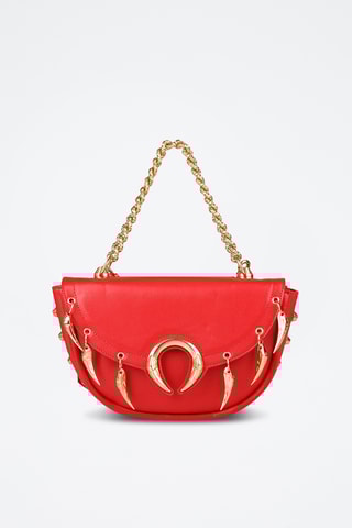 Sac bandoulière en cuir - Rouge