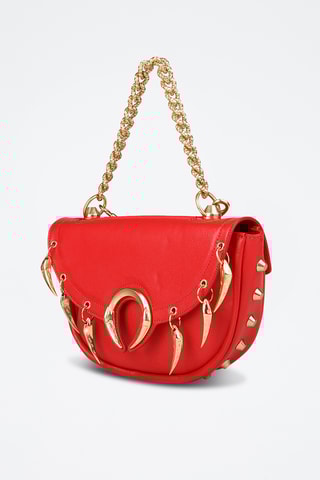 Sac bandoulière en cuir - Rouge
