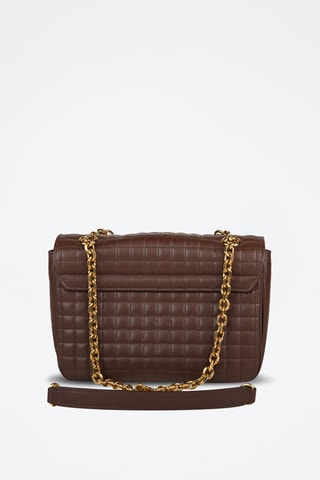 Sac bandoulière en cuir - Marron