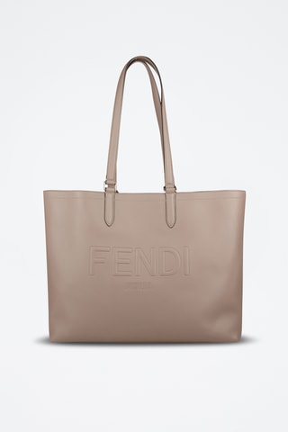 Cabas en cuir - Taupe