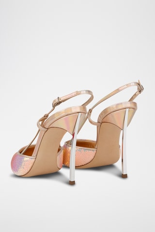 Escarpins en cuir - Doré rose