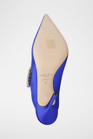 Escarpins en cuir - Bleu cobalt