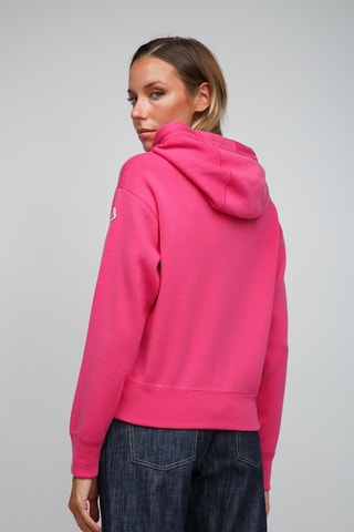 Sweat en laine à capuche - Fuchsia