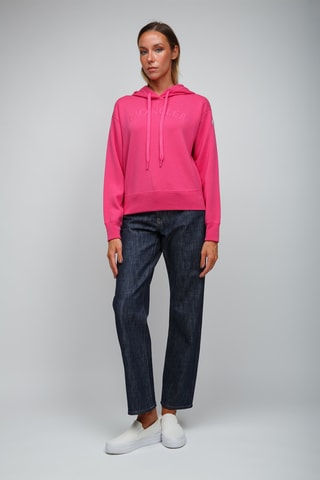 Sweat en laine à capuche - Fuchsia