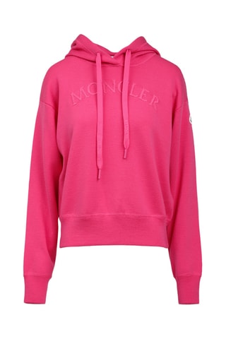 Sweat en laine à capuche - Fuchsia