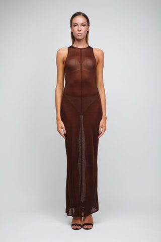 Robe longue - Marron