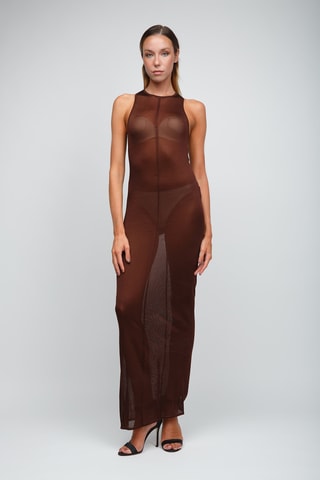 Robe longue - Marron