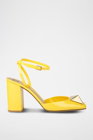 Escarpins en cuir verni - Jaune